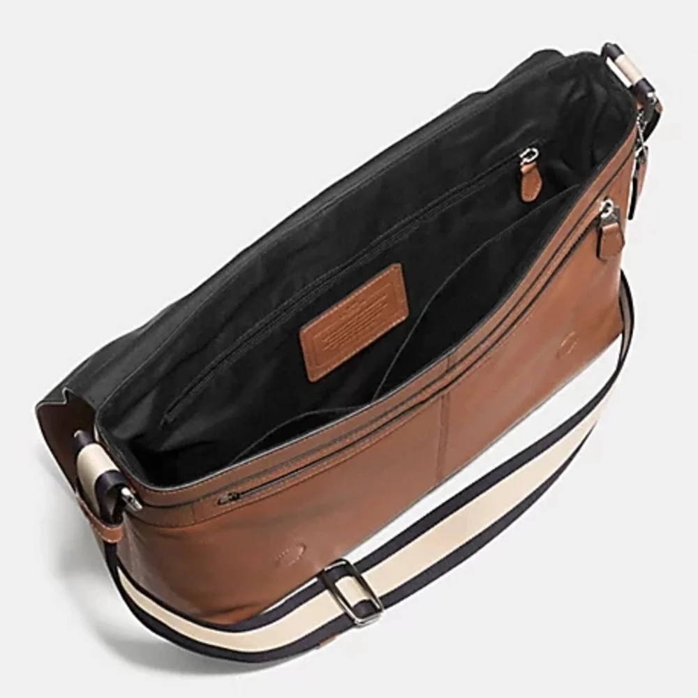COACH Designer Charles Messenger Briefcase Brown Shoulder Laptop Bag